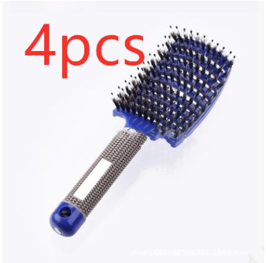 Anti-Tangle Detangler Hair Brush – Soft Bristles & Scalp Massage for Women, Men & Kids Say goodbye to knots, breakage, and scalp stress.