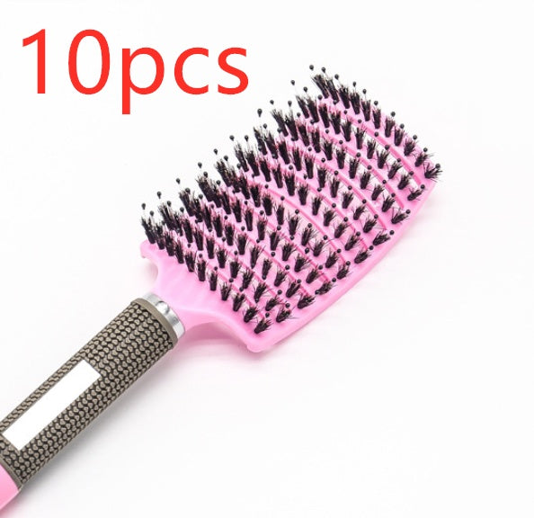 Anti-Tangle Detangler Hair Brush – Soft Bristles & Scalp Massage for Women, Men & Kids Say goodbye to knots, breakage, and scalp stress.