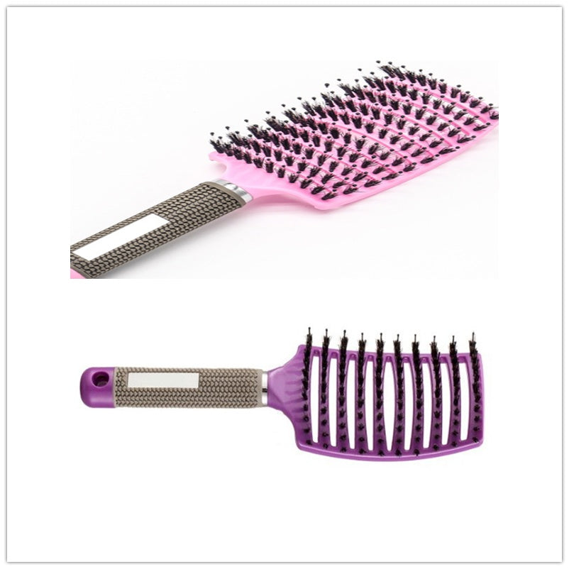 Anti-Tangle Detangler Hair Brush – Soft Bristles & Scalp Massage for Women, Men & Kids Say goodbye to knots, breakage, and scalp stress.