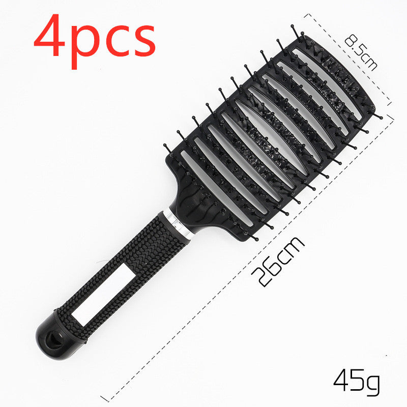 Anti-Tangle Detangler Hair Brush – Soft Bristles & Scalp Massage for Women, Men & Kids Say goodbye to knots, breakage, and scalp stress.