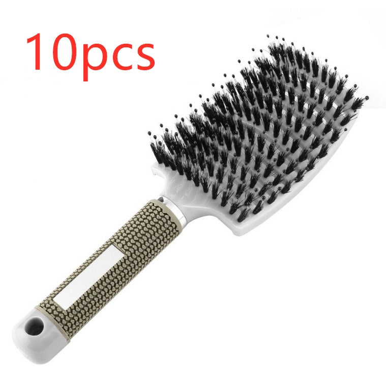 Anti-Tangle Detangler Hair Brush – Soft Bristles & Scalp Massage for Women, Men & Kids Say goodbye to knots, breakage, and scalp stress.