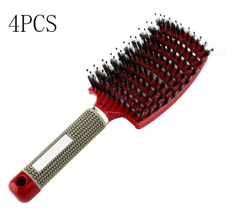 Anti-Tangle Detangler Hair Brush – Soft Bristles & Scalp Massage for Women, Men & Kids Say goodbye to knots, breakage, and scalp stress.