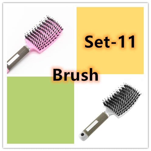 Anti-Tangle Detangler Hair Brush – Soft Bristles & Scalp Massage for Women, Men & Kids Say goodbye to knots, breakage, and scalp stress.
