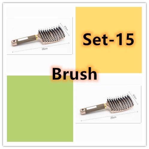 Anti-Tangle Detangler Hair Brush – Soft Bristles & Scalp Massage for Women, Men & Kids Say goodbye to knots, breakage, and scalp stress.