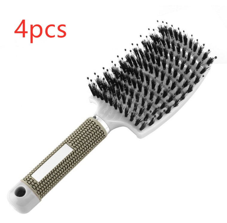 Anti-Tangle Detangler Hair Brush – Soft Bristles & Scalp Massage for Women, Men & Kids Say goodbye to knots, breakage, and scalp stress.
