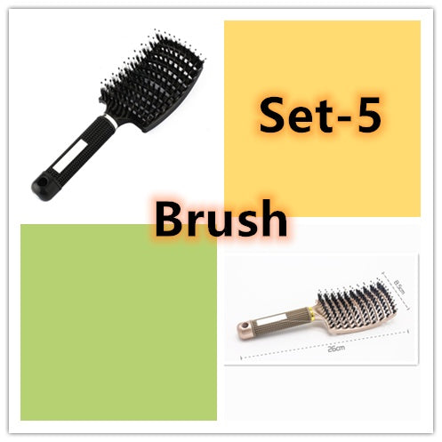 Anti-Tangle Detangler Hair Brush – Soft Bristles & Scalp Massage for Women, Men & Kids Say goodbye to knots, breakage, and scalp stress.