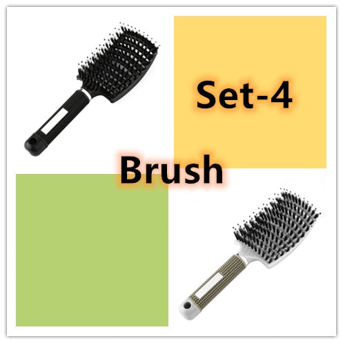 Anti-Tangle Detangler Hair Brush – Soft Bristles & Scalp Massage for Women, Men & Kids Say goodbye to knots, breakage, and scalp stress.