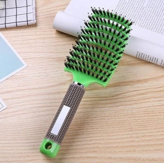 Anti-Tangle Detangler Hair Brush – Soft Bristles & Scalp Massage for Women, Men & Kids Say goodbye to knots, breakage, and scalp stress.