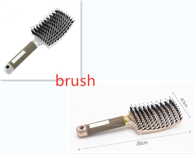 Anti-Tangle Detangler Hair Brush – Soft Bristles & Scalp Massage for Women, Men & Kids Say goodbye to knots, breakage, and scalp stress.