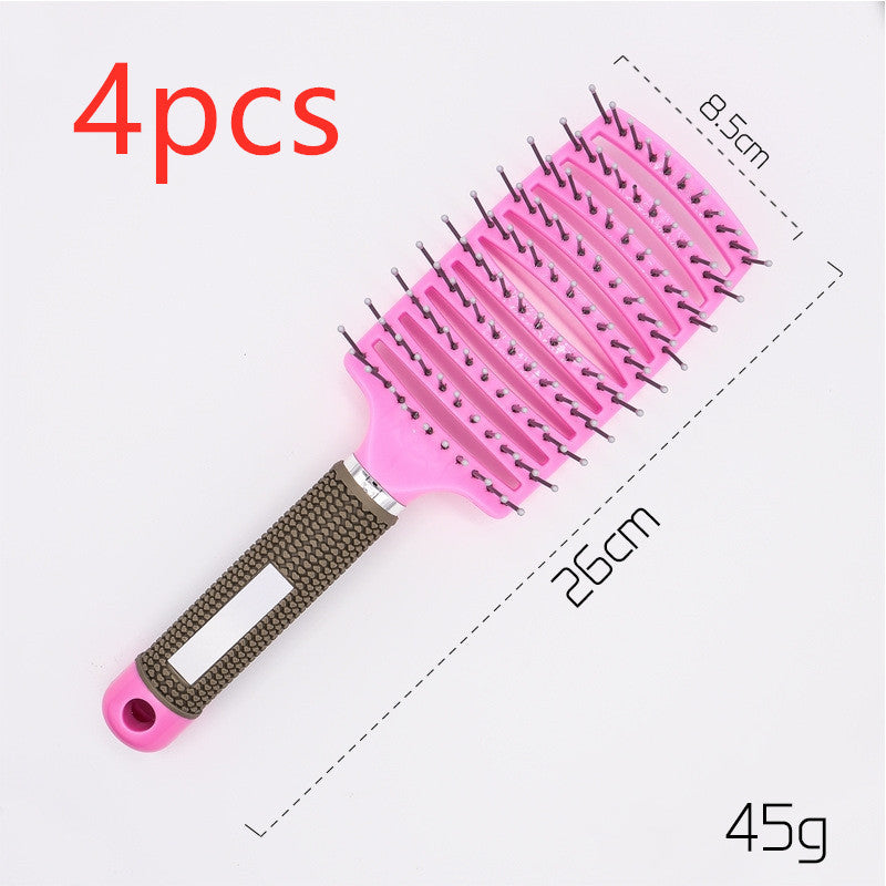 Anti-Tangle Detangler Hair Brush – Soft Bristles & Scalp Massage for Women, Men & Kids Say goodbye to knots, breakage, and scalp stress.