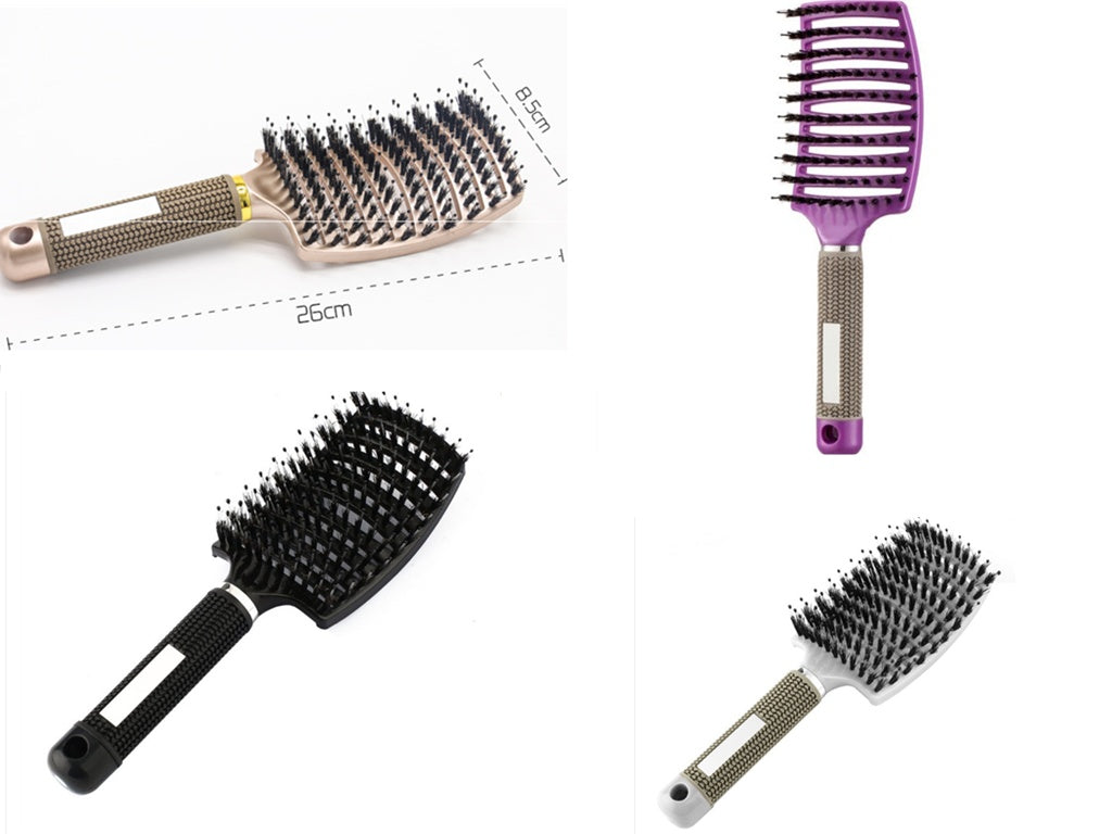 Anti-Tangle Detangler Hair Brush – Soft Bristles & Scalp Massage for Women, Men & Kids Say goodbye to knots, breakage, and scalp stress.