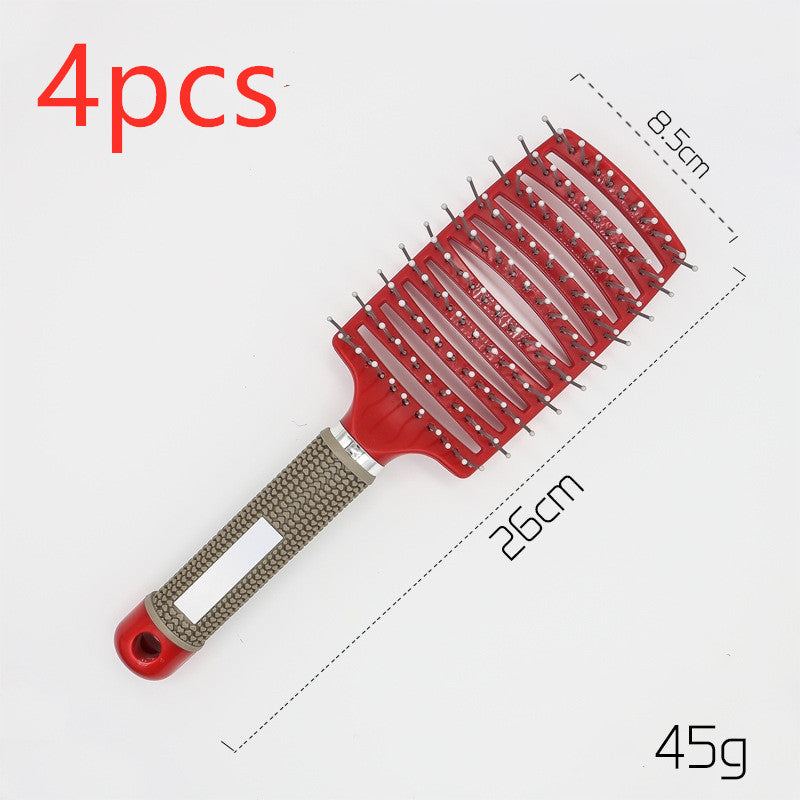 Anti-Tangle Detangler Hair Brush – Soft Bristles & Scalp Massage for Women, Men & Kids Say goodbye to knots, breakage, and scalp stress.