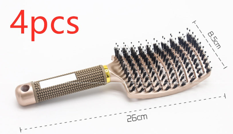 Anti-Tangle Detangler Hair Brush – Soft Bristles & Scalp Massage for Women, Men & Kids Say goodbye to knots, breakage, and scalp stress.