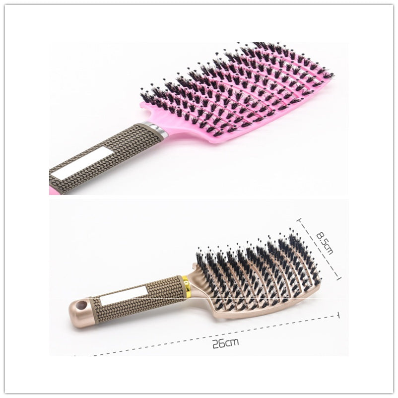 Anti-Tangle Detangler Hair Brush – Soft Bristles & Scalp Massage for Women, Men & Kids Say goodbye to knots, breakage, and scalp stress.