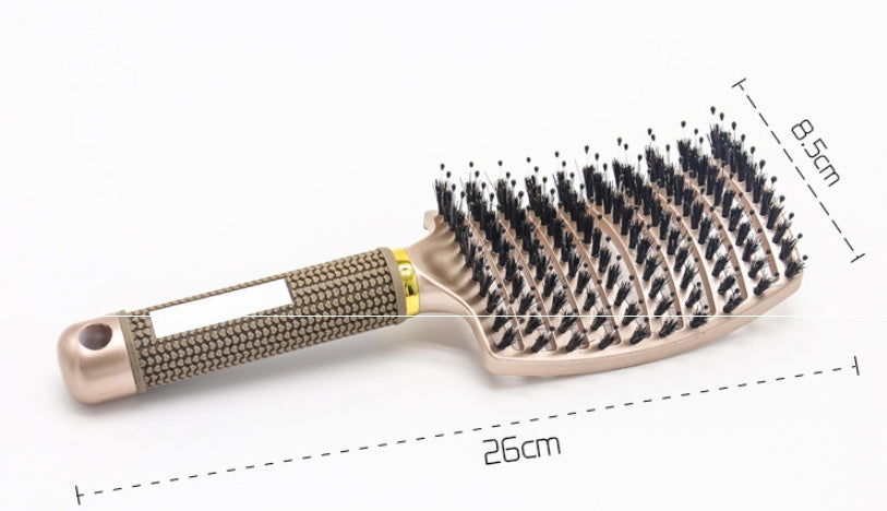 Anti-Tangle Detangler Hair Brush – Soft Bristles & Scalp Massage for Women, Men & Kids Say goodbye to knots, breakage, and scalp stress.