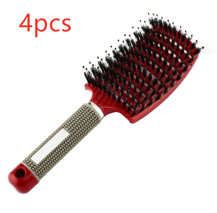 Anti-Tangle Detangler Hair Brush – Soft Bristles & Scalp Massage for Women, Men & Kids Say goodbye to knots, breakage, and scalp stress.