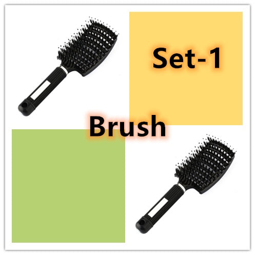 Anti-Tangle Detangler Hair Brush – Soft Bristles & Scalp Massage for Women, Men & Kids Say goodbye to knots, breakage, and scalp stress.