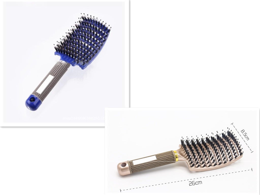 Anti-Tangle Detangler Hair Brush – Soft Bristles & Scalp Massage for Women, Men & Kids Say goodbye to knots, breakage, and scalp stress.