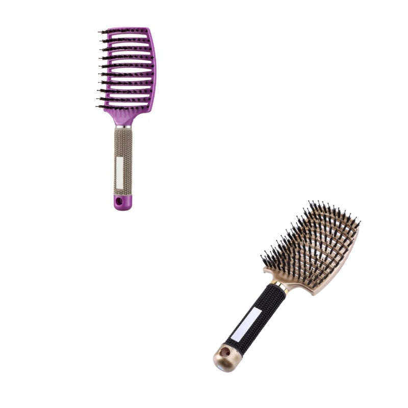 Anti-Tangle Detangler Hair Brush – Soft Bristles & Scalp Massage for Women, Men & Kids Say goodbye to knots, breakage, and scalp stress.