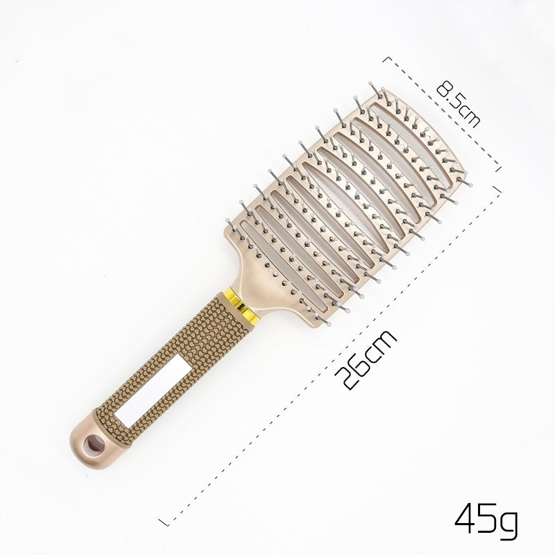 Anti-Tangle Detangler Hair Brush – Soft Bristles & Scalp Massage for Women, Men & Kids Say goodbye to knots, breakage, and scalp stress.