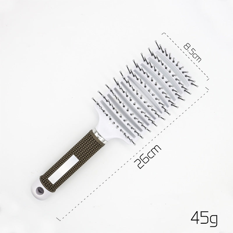 Anti-Tangle Detangler Hair Brush – Soft Bristles & Scalp Massage for Women, Men & Kids Say goodbye to knots, breakage, and scalp stress.