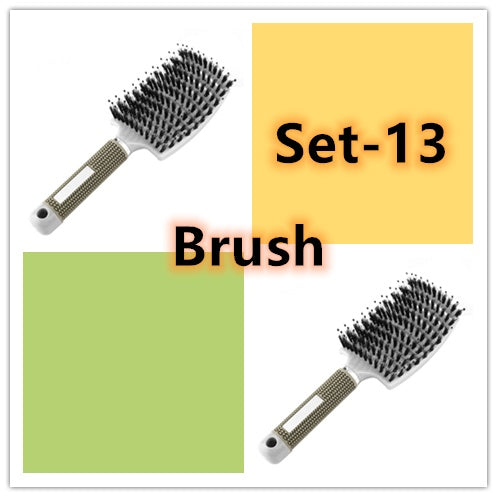 Anti-Tangle Detangler Hair Brush – Soft Bristles & Scalp Massage for Women, Men & Kids Say goodbye to knots, breakage, and scalp stress.