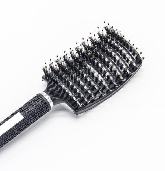 Anti-Tangle Detangler Hair Brush – Soft Bristles & Scalp Massage for Women, Men & Kids Say goodbye to knots, breakage, and scalp stress.
