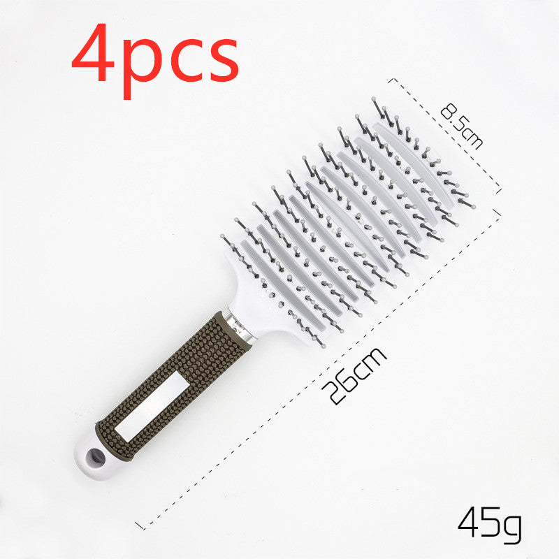 Anti-Tangle Detangler Hair Brush – Soft Bristles & Scalp Massage for Women, Men & Kids Say goodbye to knots, breakage, and scalp stress.