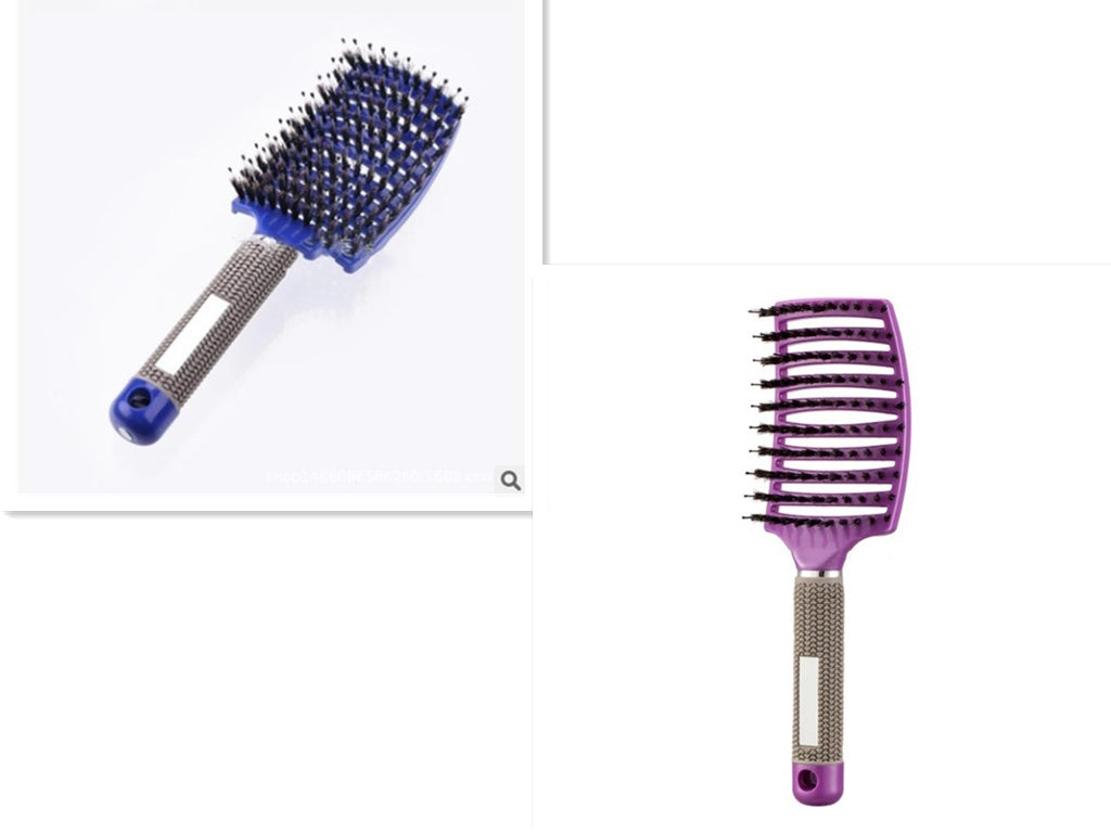 Anti-Tangle Detangler Hair Brush – Soft Bristles & Scalp Massage for Women, Men & Kids Say goodbye to knots, breakage, and scalp stress.