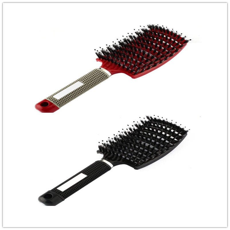 Anti-Tangle Detangler Hair Brush – Soft Bristles & Scalp Massage for Women, Men & Kids Say goodbye to knots, breakage, and scalp stress.