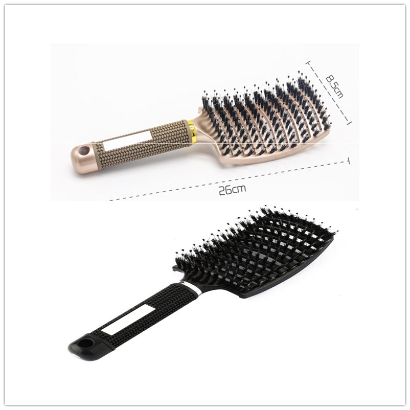 Anti-Tangle Detangler Hair Brush – Soft Bristles & Scalp Massage for Women, Men & Kids Say goodbye to knots, breakage, and scalp stress.