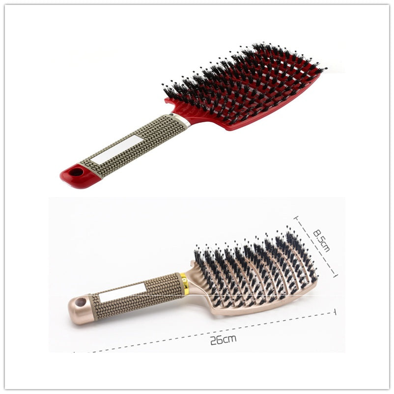 Anti-Tangle Detangler Hair Brush – Soft Bristles & Scalp Massage for Women, Men & Kids Say goodbye to knots, breakage, and scalp stress.