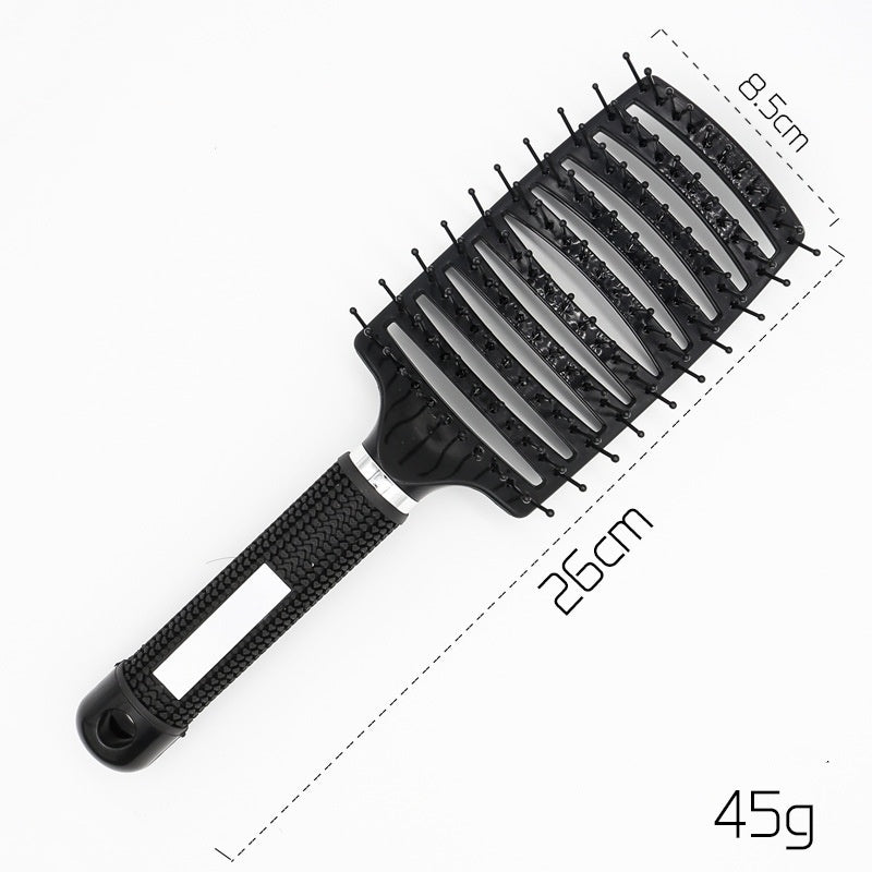 Anti-Tangle Detangler Hair Brush – Soft Bristles & Scalp Massage for Women, Men & Kids Say goodbye to knots, breakage, and scalp stress.