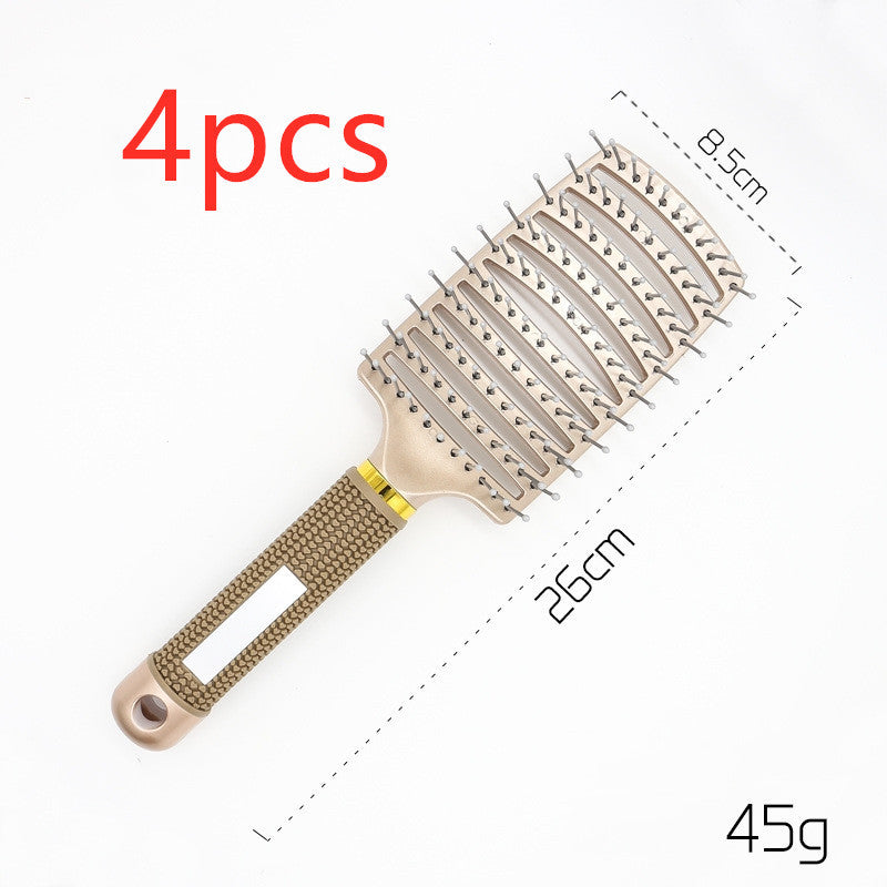 Anti-Tangle Detangler Hair Brush – Soft Bristles & Scalp Massage for Women, Men & Kids Say goodbye to knots, breakage, and scalp stress.