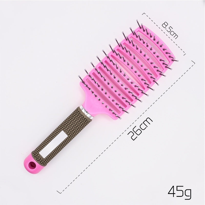 Anti-Tangle Detangler Hair Brush – Soft Bristles & Scalp Massage for Women, Men & Kids Say goodbye to knots, breakage, and scalp stress.