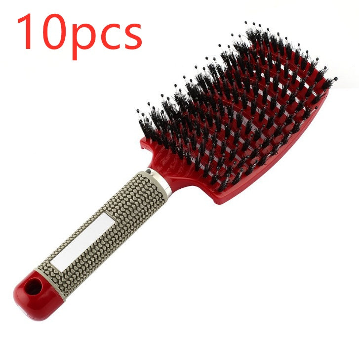 Anti-Tangle Detangler Hair Brush – Soft Bristles & Scalp Massage for Women, Men & Kids Say goodbye to knots, breakage, and scalp stress.