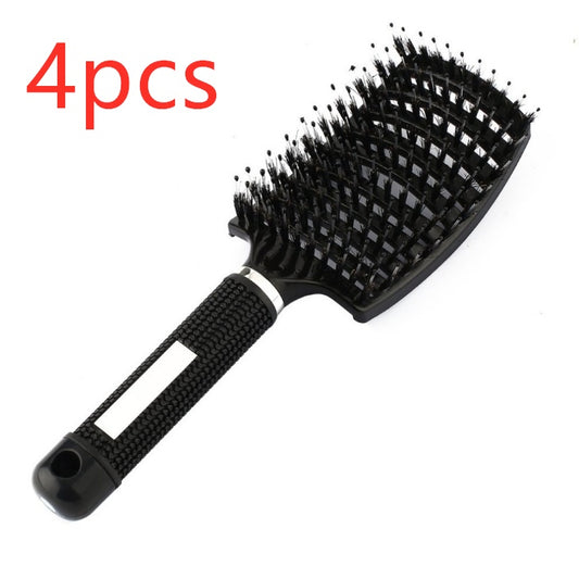 Anti-Tangle Detangler Hair Brush – Soft Bristles & Scalp Massage for Women, Men & Kids Say goodbye to knots, breakage, and scalp stress.