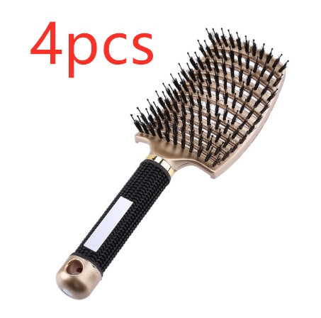 Anti-Tangle Detangler Hair Brush – Soft Bristles & Scalp Massage for Women, Men & Kids Say goodbye to knots, breakage, and scalp stress.