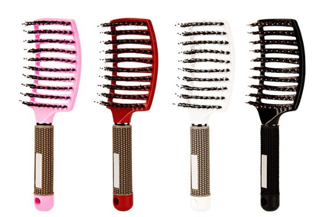 Anti-Tangle Detangler Hair Brush – Soft Bristles & Scalp Massage for Women, Men & Kids Say goodbye to knots, breakage, and scalp stress.