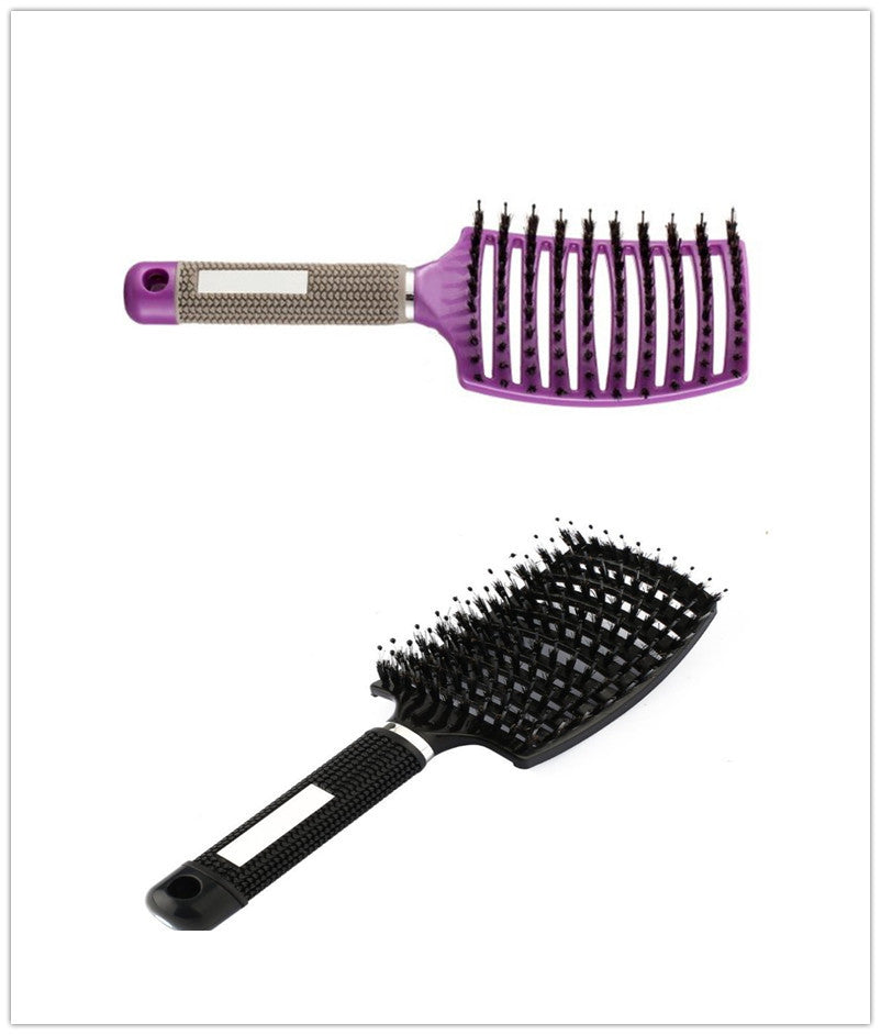 Anti-Tangle Detangler Hair Brush – Soft Bristles & Scalp Massage for Women, Men & Kids Say goodbye to knots, breakage, and scalp stress.