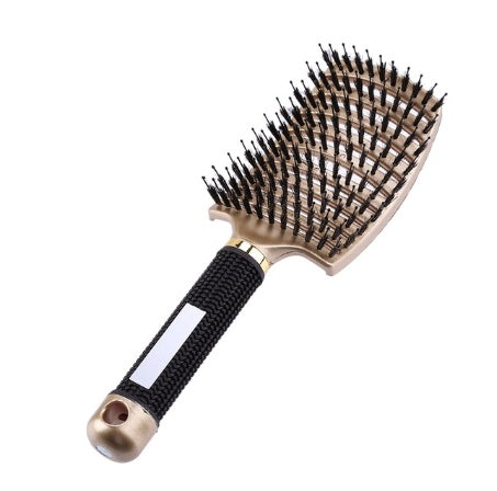 Anti-Tangle Detangler Hair Brush – Soft Bristles & Scalp Massage for Women, Men & Kids Say goodbye to knots, breakage, and scalp stress.