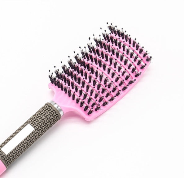 Anti-Tangle Detangler Hair Brush – Soft Bristles & Scalp Massage for Women, Men & Kids Say goodbye to knots, breakage, and scalp stress.