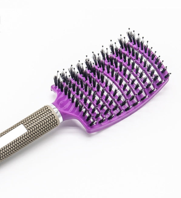 Anti-Tangle Detangler Hair Brush – Soft Bristles & Scalp Massage for Women, Men & Kids Say goodbye to knots, breakage, and scalp stress.