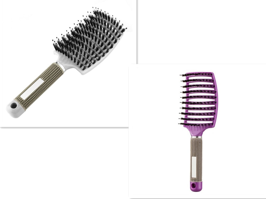 Anti-Tangle Detangler Hair Brush – Soft Bristles & Scalp Massage for Women, Men & Kids Say goodbye to knots, breakage, and scalp stress.